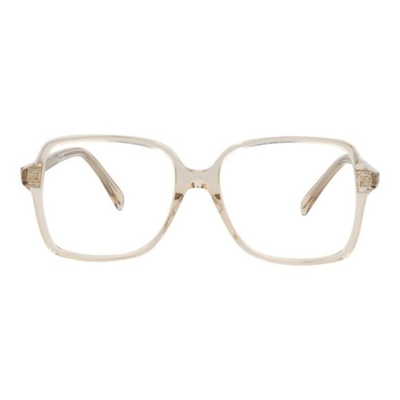 Celine Womens Square/Rectangle Beige Beige Transparent Fashion Designer Eyewear - Picture 1 of 4